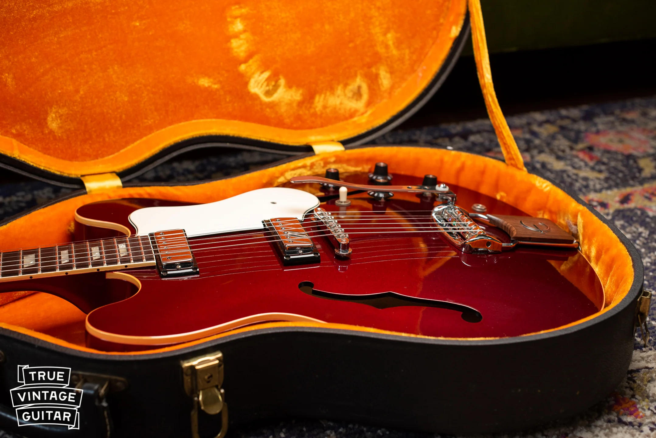 1967 Epiphone Riviera Sparkling Burgundy - Image 39
