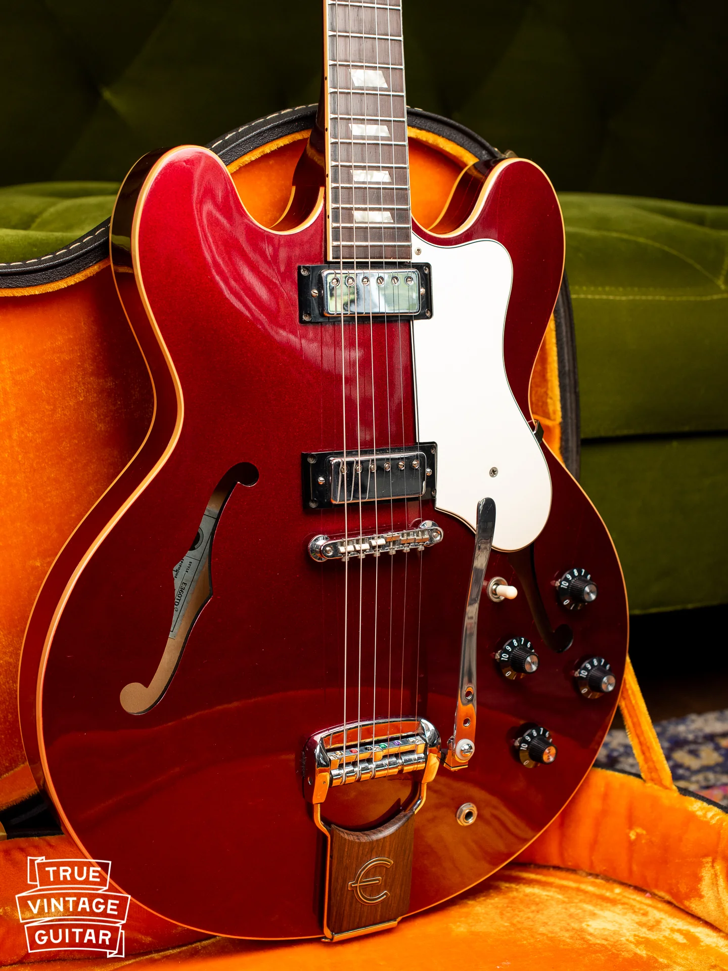 1967 Epiphone Riviera Sparkling Burgundy - Image 9