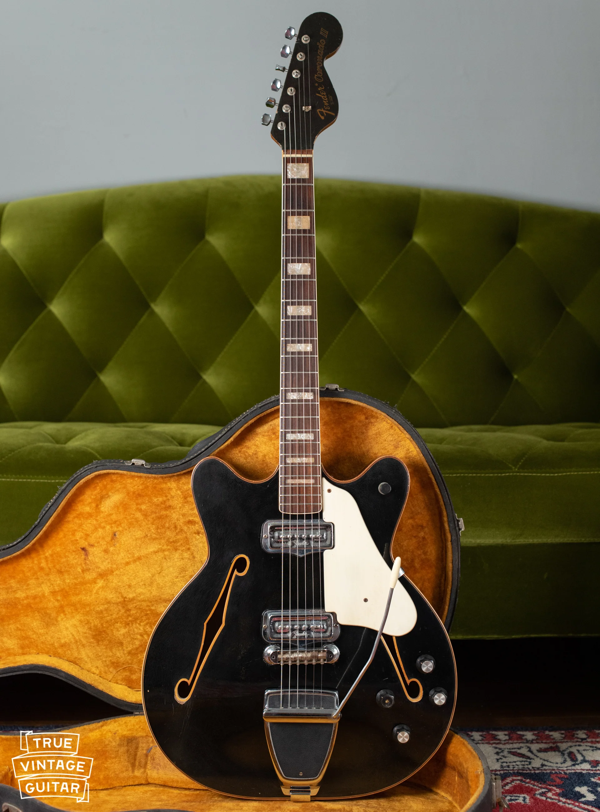 1967 Fender Coronado II Factory Black - Image 2