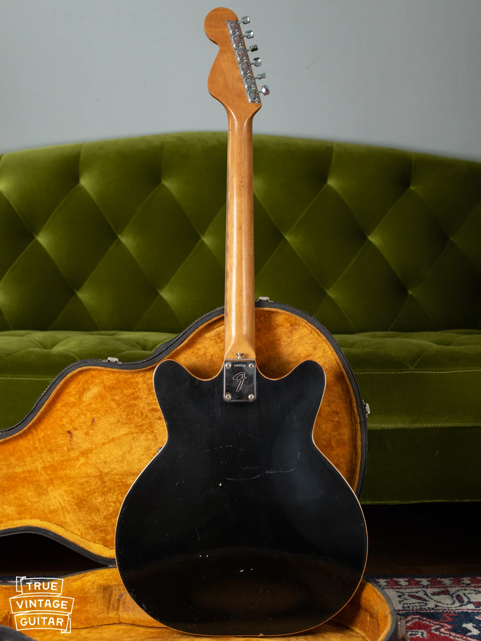 1967 Fender Coronado II Factory Black - Image 3