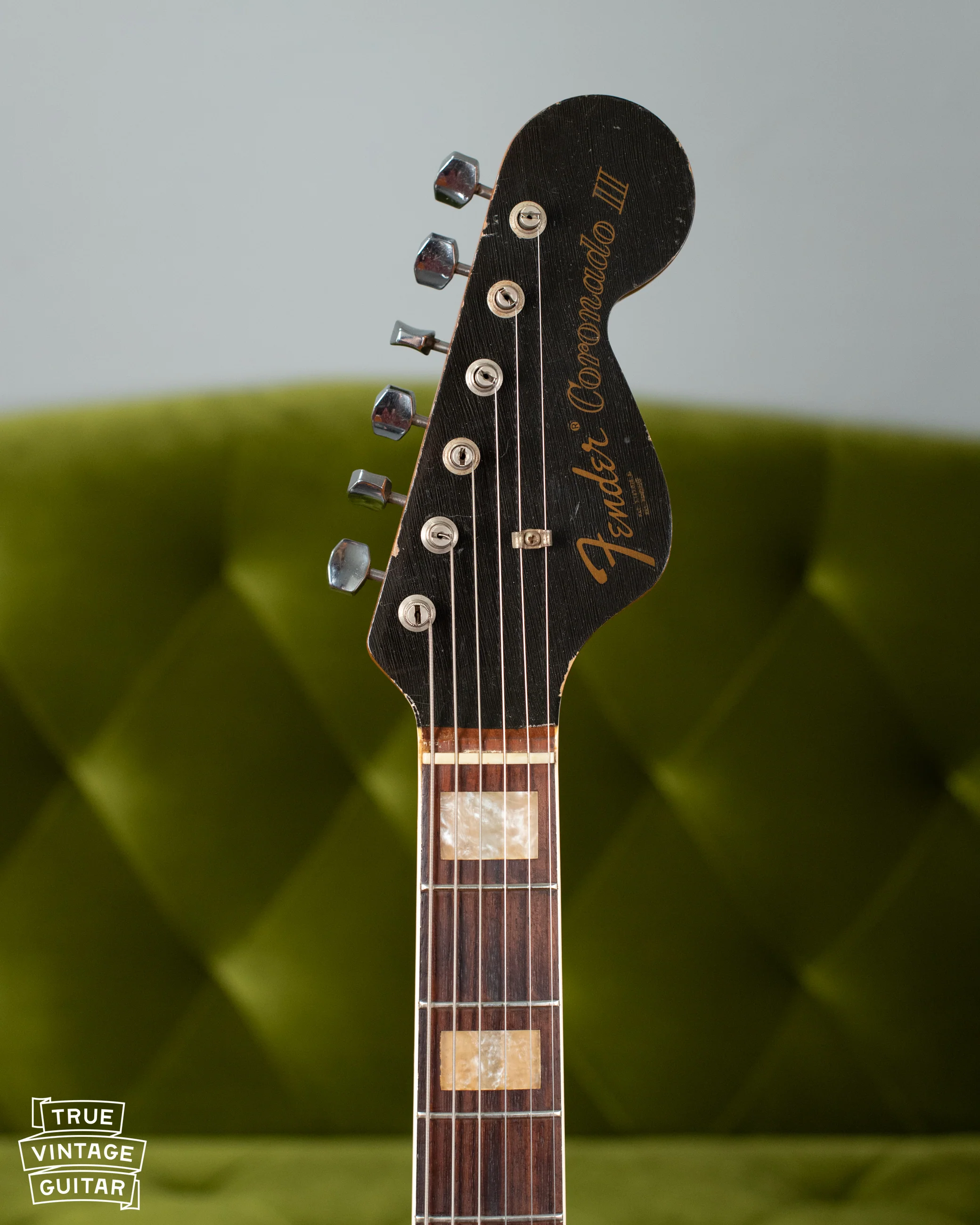 1967 Fender Coronado II Factory Black - Image 4