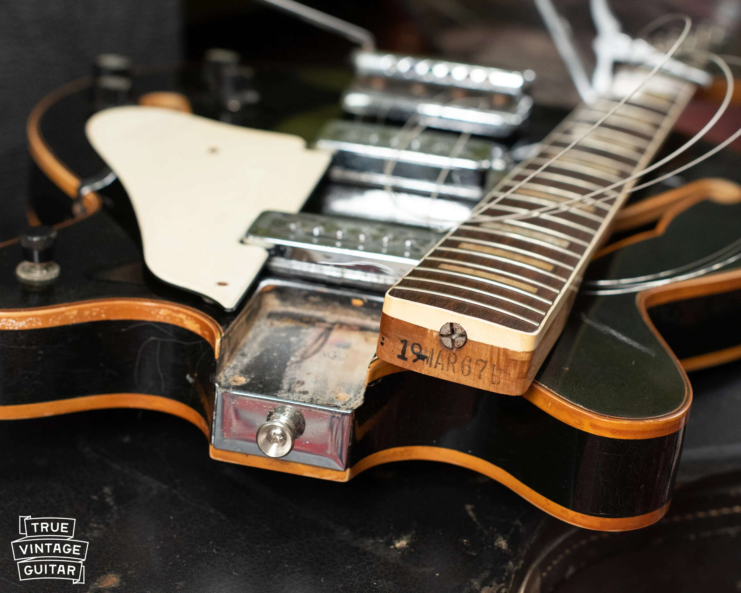 1967 Fender Coronado II Factory Black - Image 5