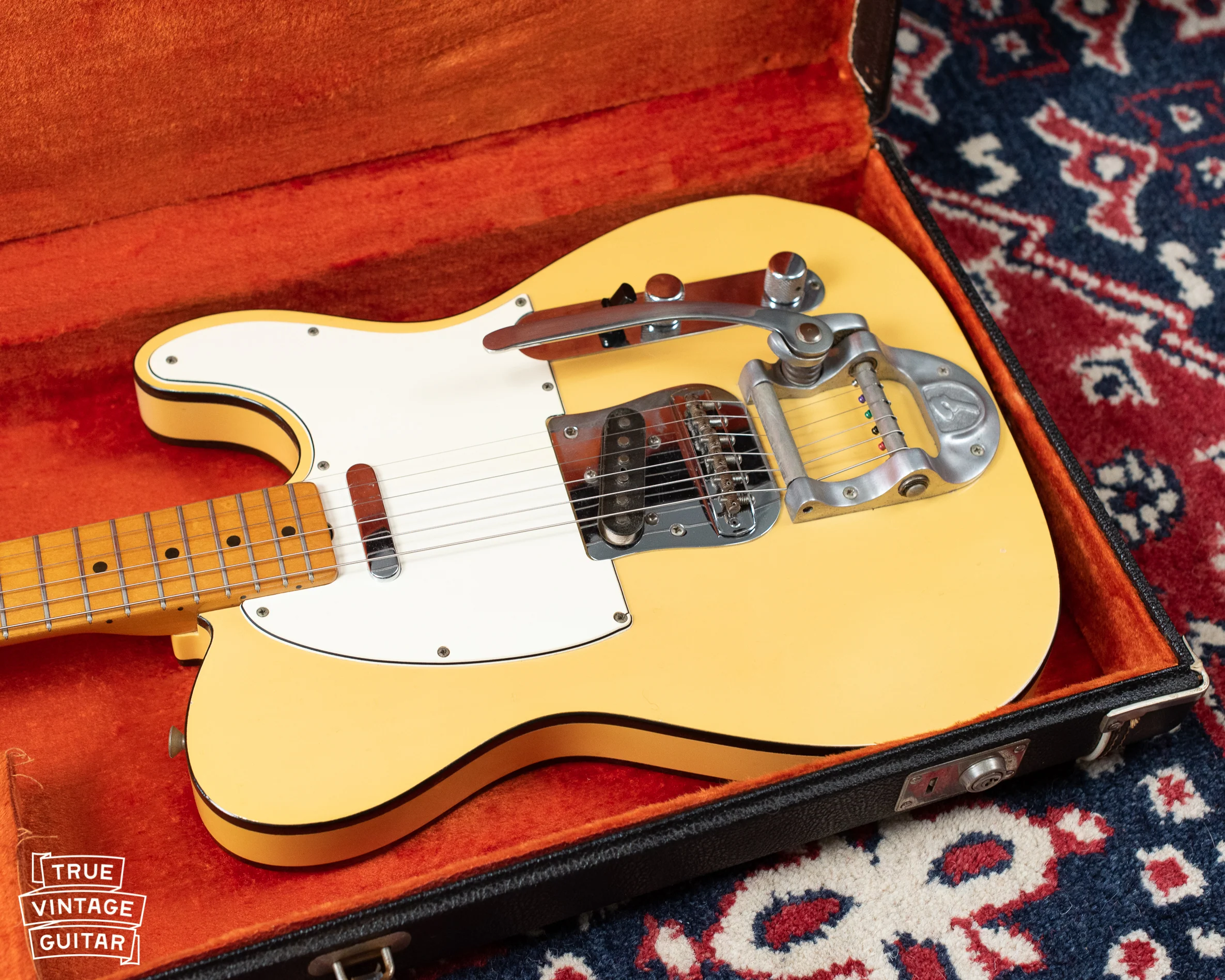 1968 Fender Telecaster Custom Blond Black Binding - Image 2