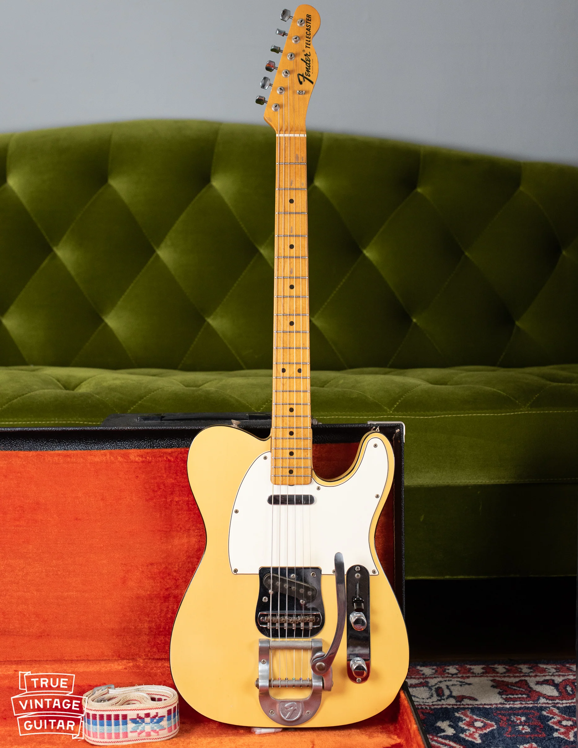 1968 Fender Telecaster Custom Blond Black Binding - Image 4