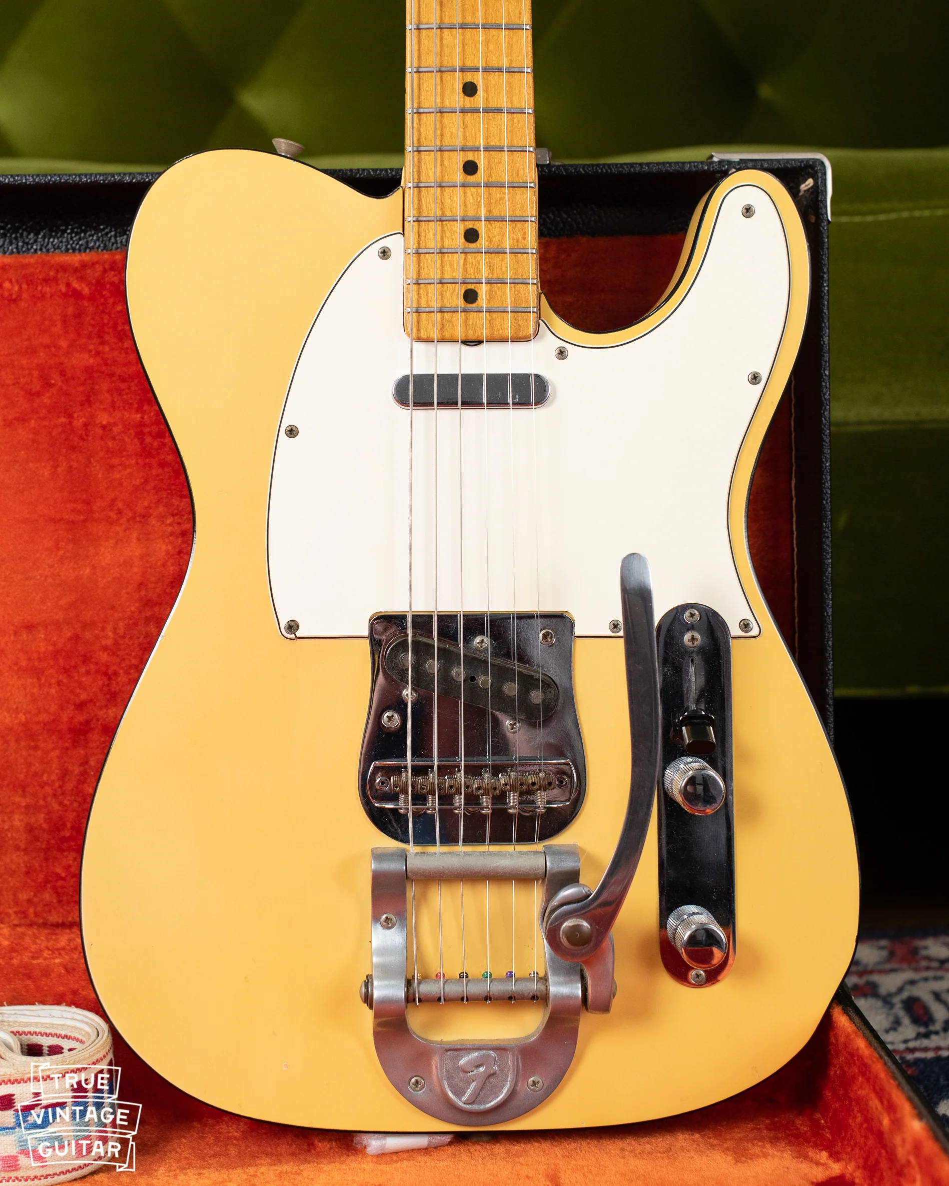 1968 Fender Telecaster Custom Blond Black Binding - Image 6