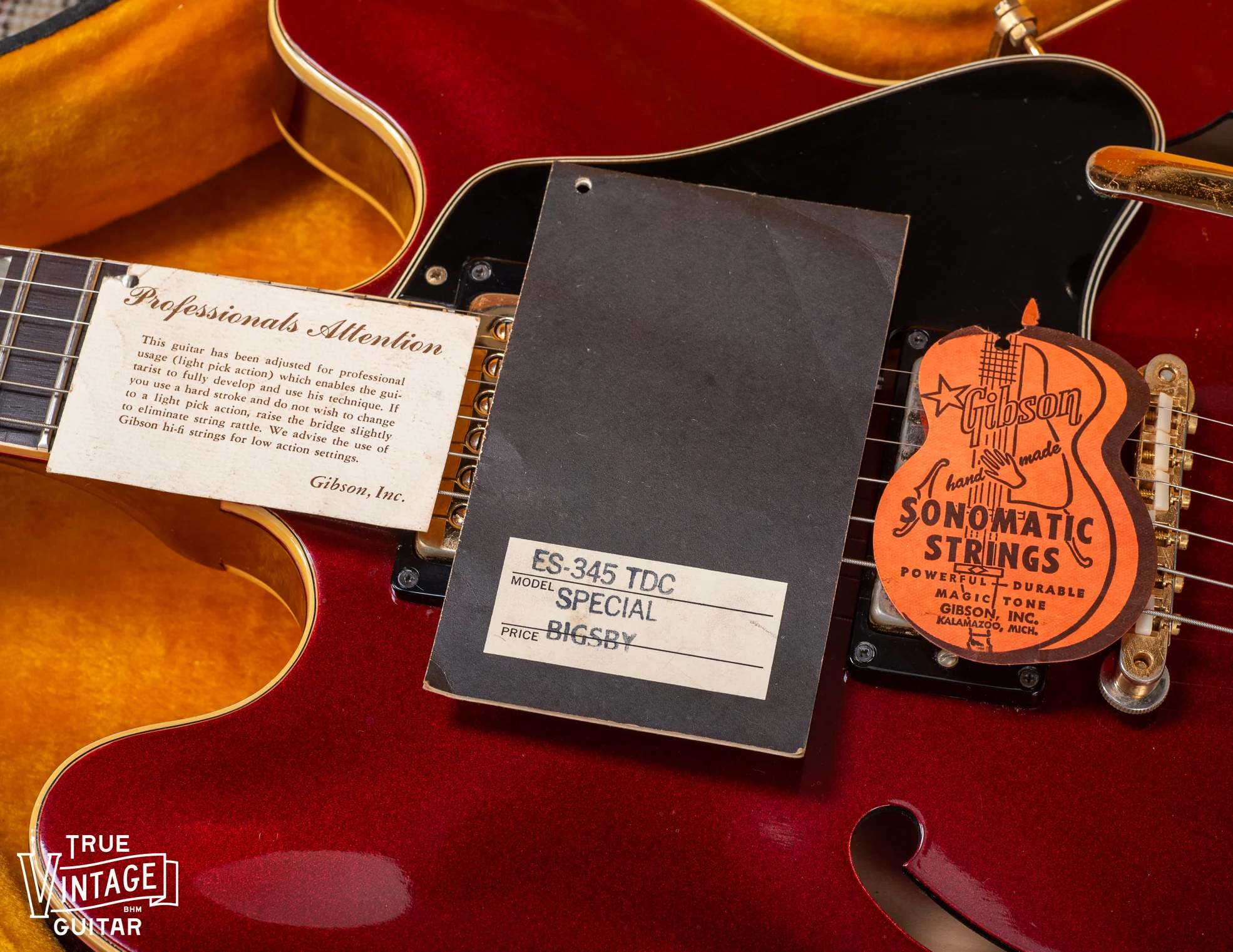 1968 Gibson ES-345 Sparkling Burgundy Metallic "Special" - Image 21