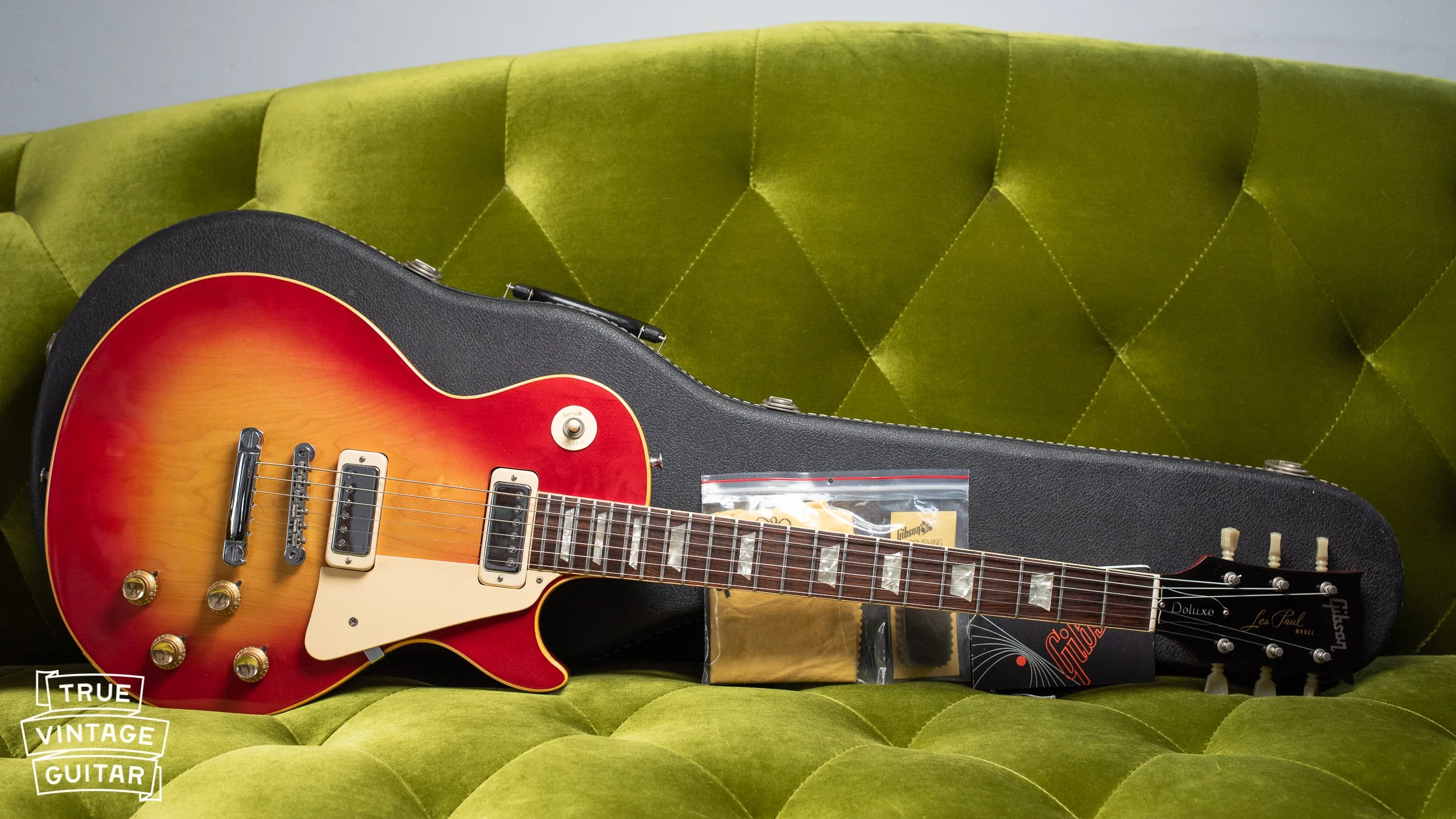 1970 Gibson Les Paul Deluxe Cherry Sunburst - Image 34