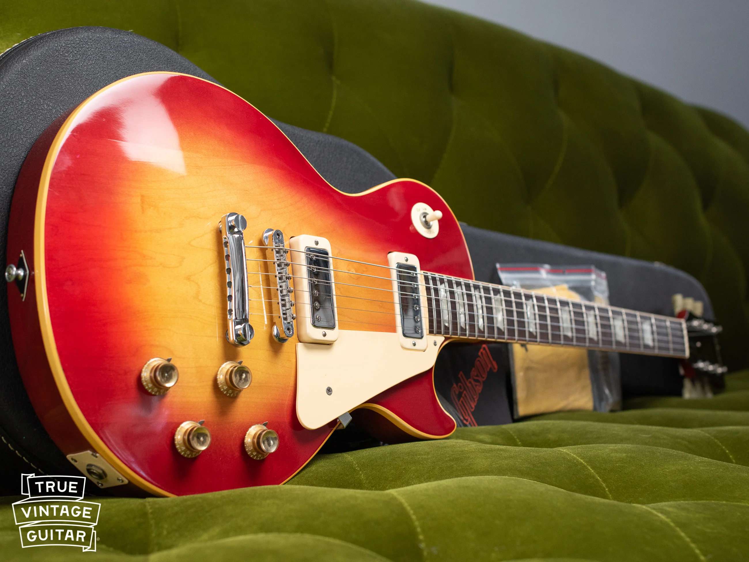 1970 Gibson Les Paul Deluxe Cherry Sunburst - Image 36