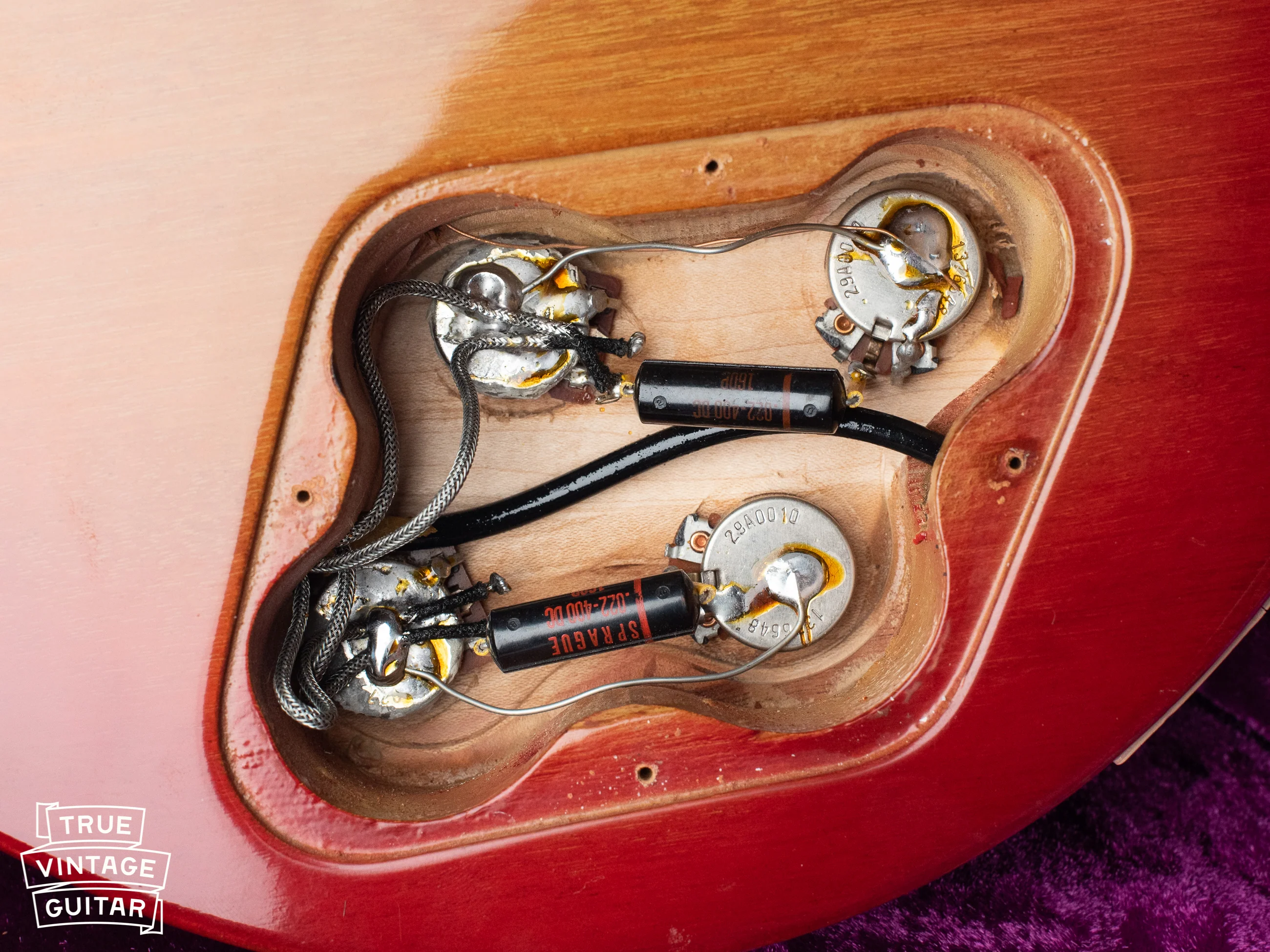 1970 Gibson Les Paul Deluxe Cherry Sunburst - Image 45