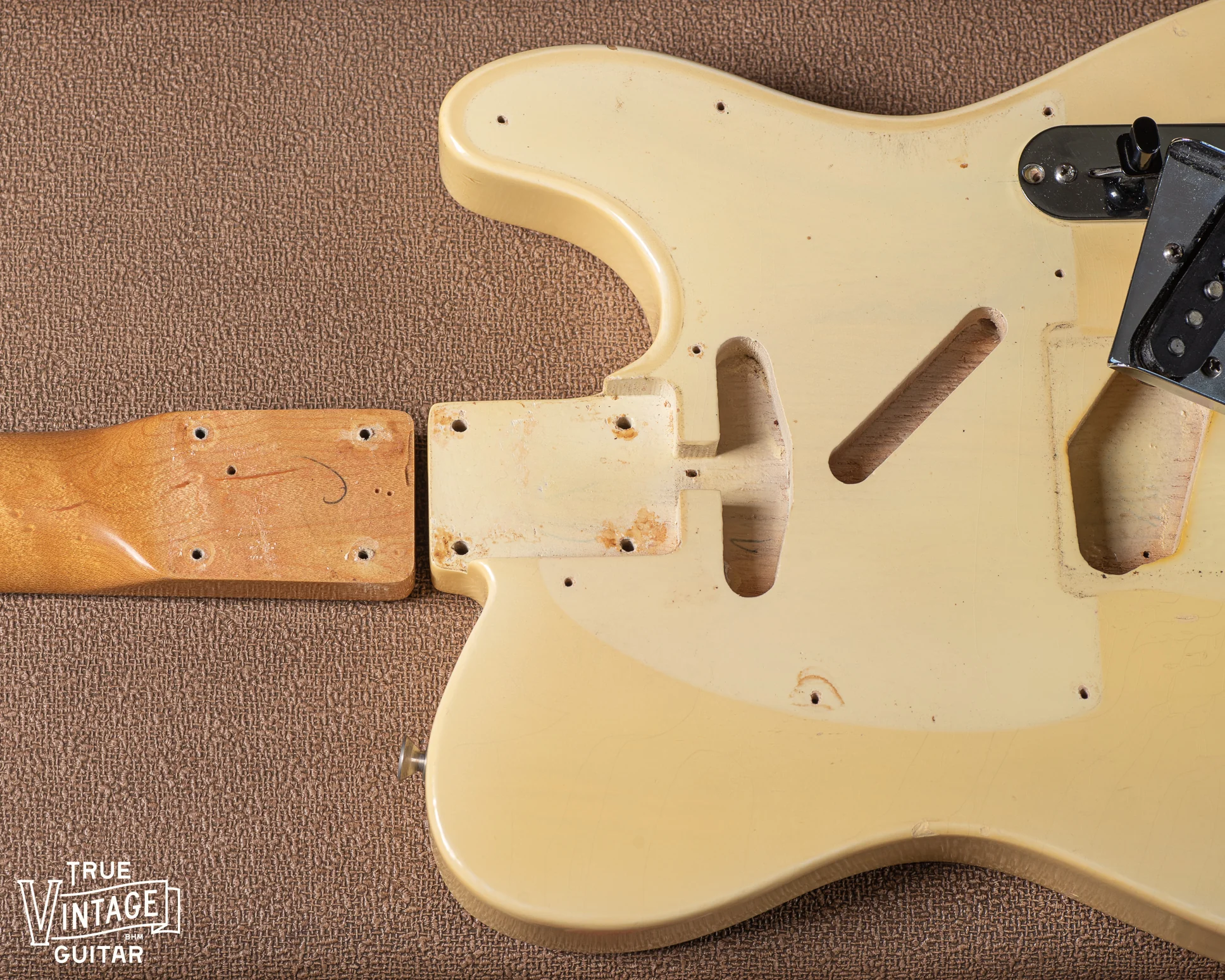 Fender Esquire 1960 Blond Nitrate Pickguard - Image 19