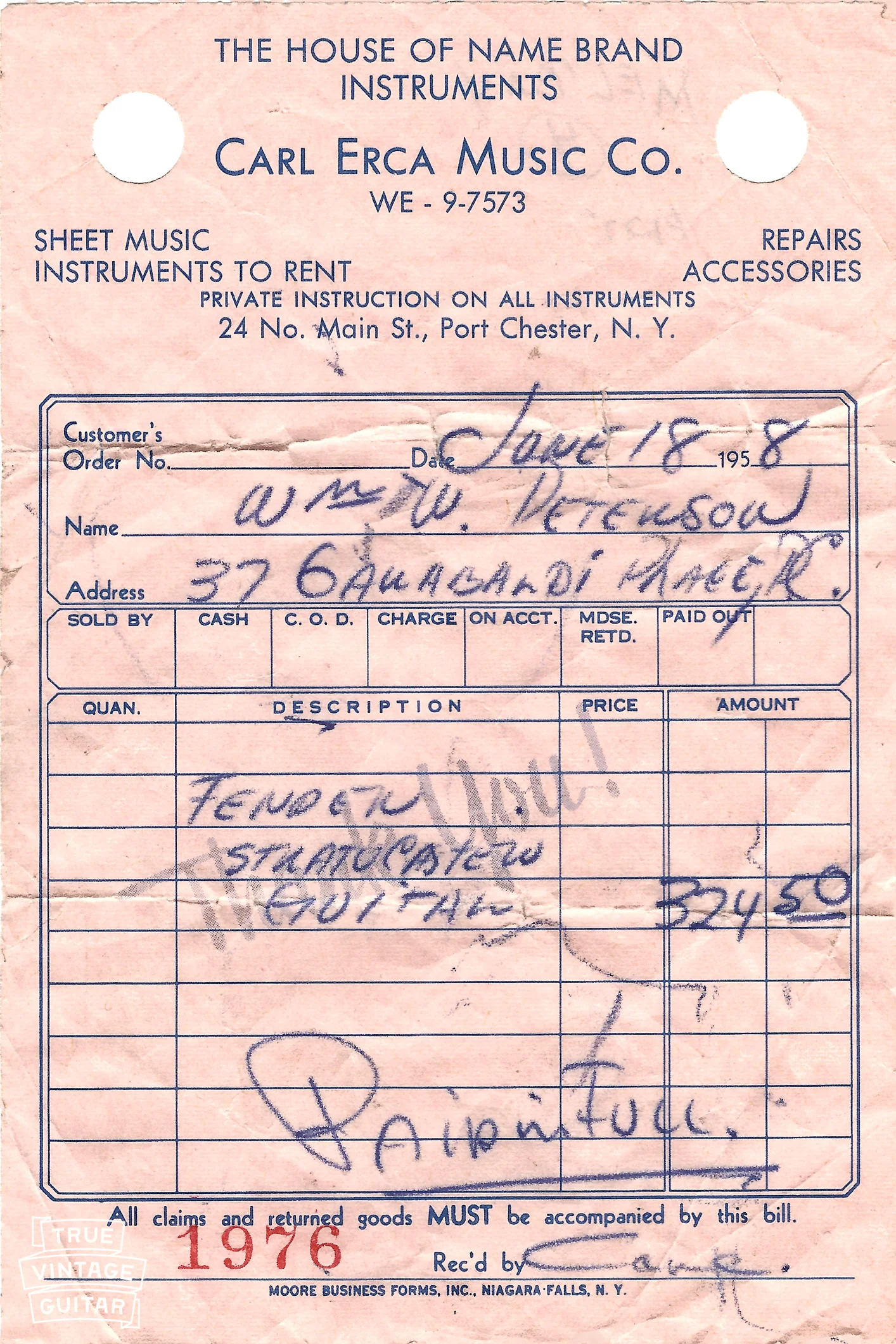 Fender Stratocaster 1958 - Image 4