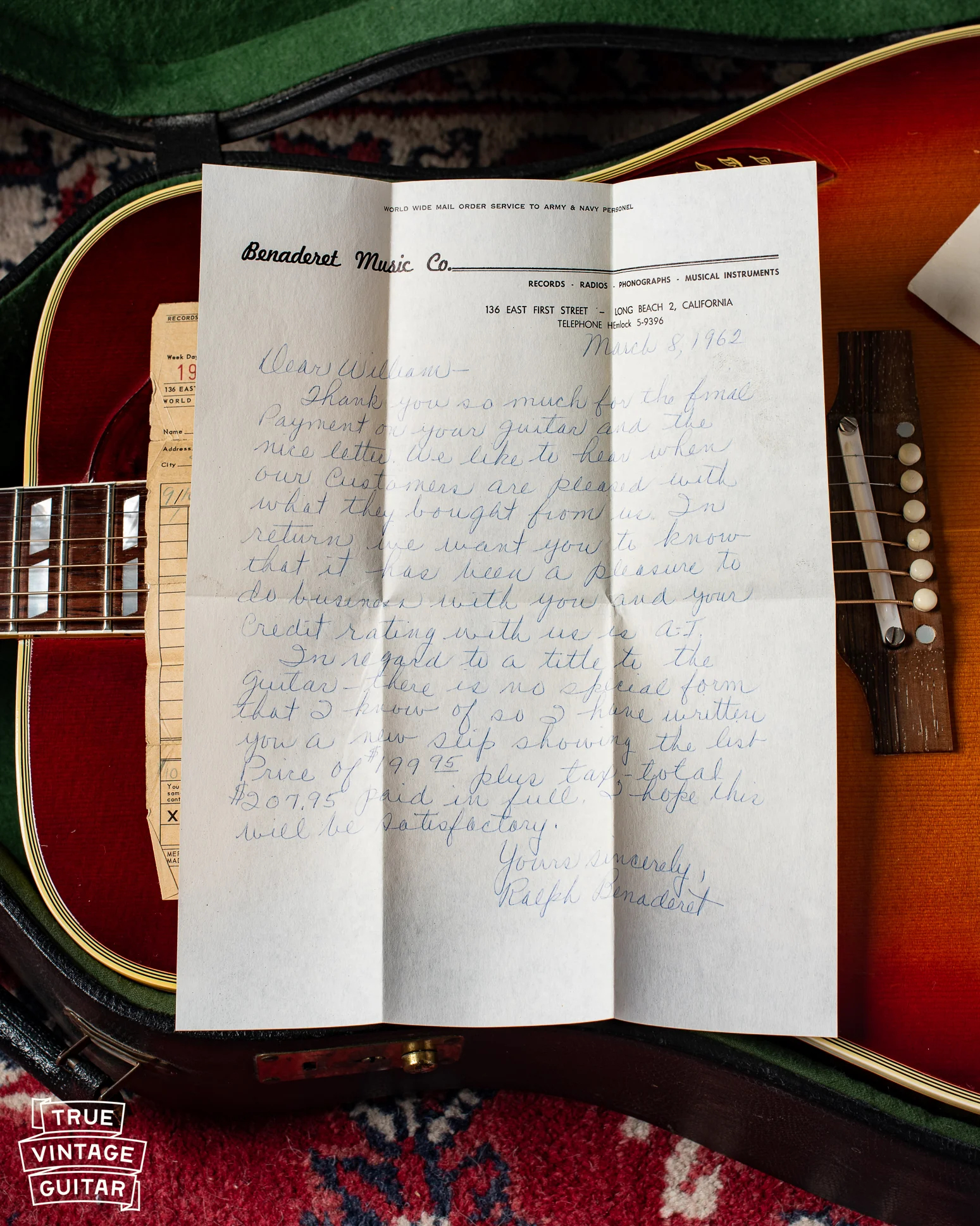 Gibson Hummingbird 1961 with tags - Image 17