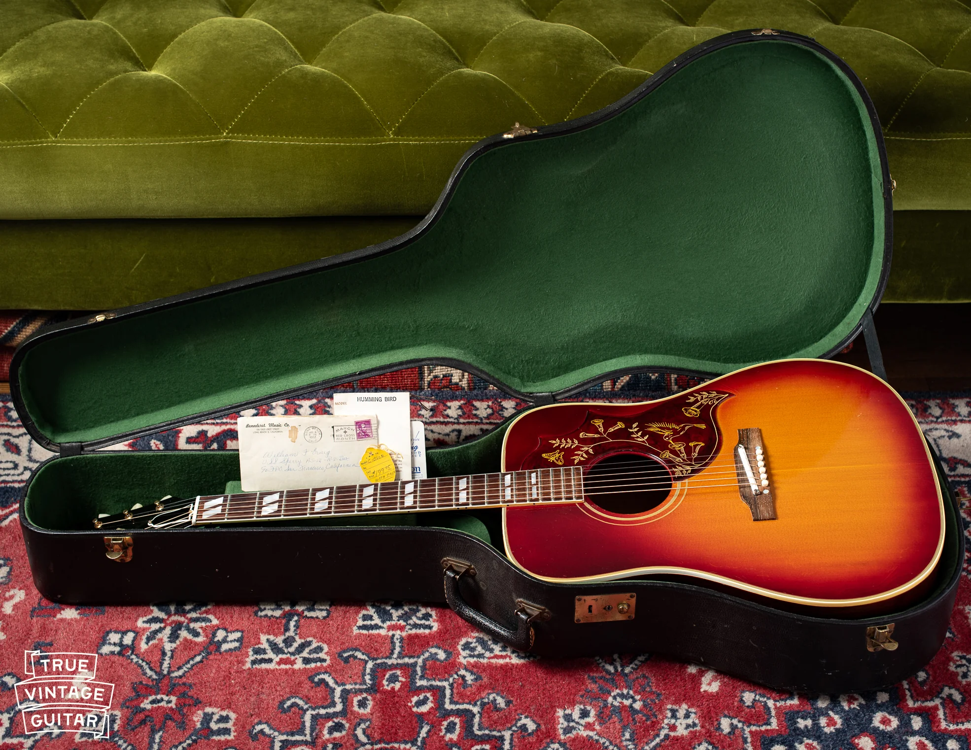 Gibson Hummingbird 1961 with tags - Image 4