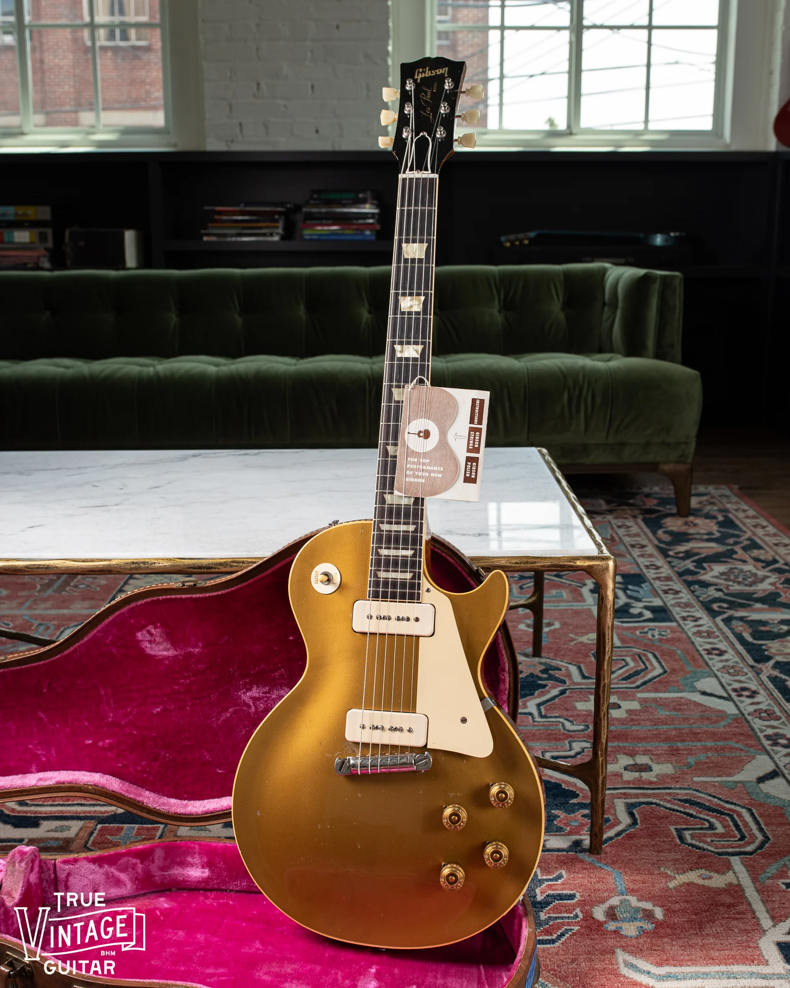 Gibson Les Paul Model Goldtop 1955 with tag - Image 2