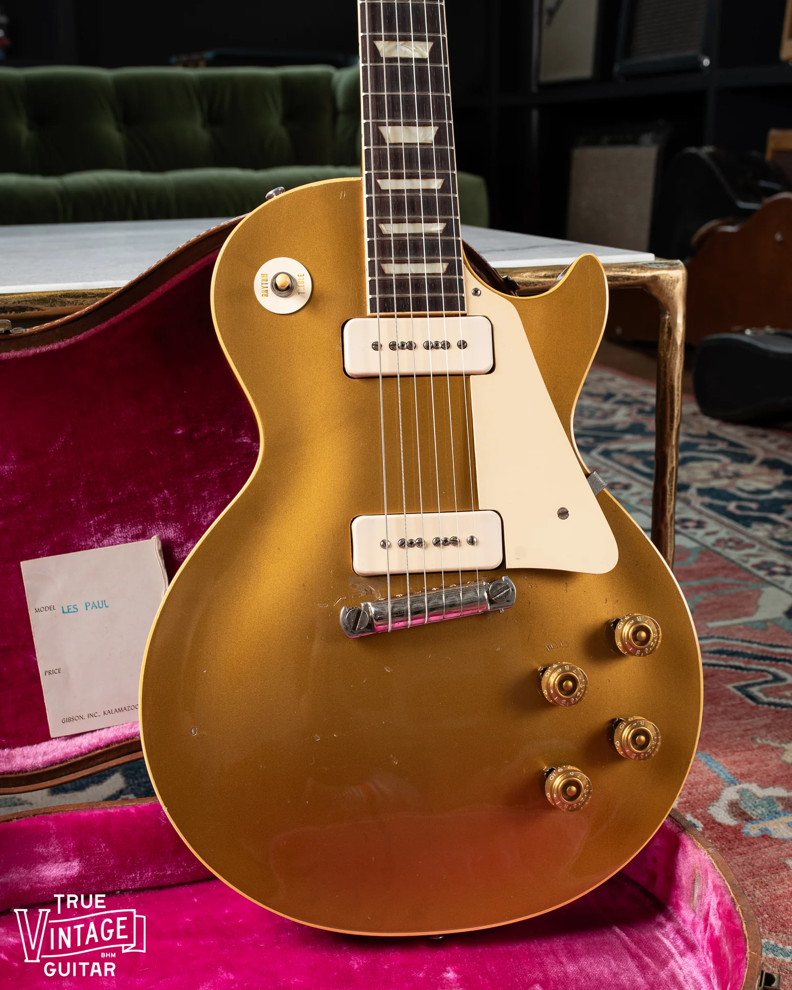 Gibson Les Paul Model Goldtop 1955 with tag - Image 3