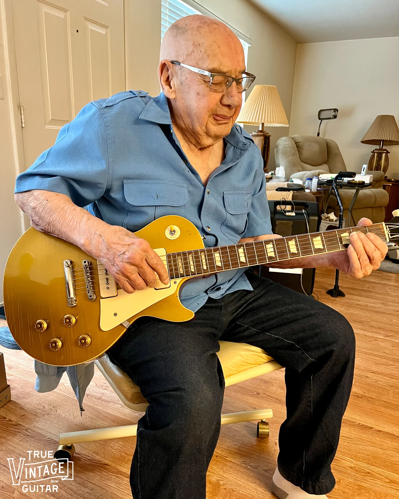 Gibson Les Paul Model Goldtop 1955 with Tune-O-Matic - Image 5