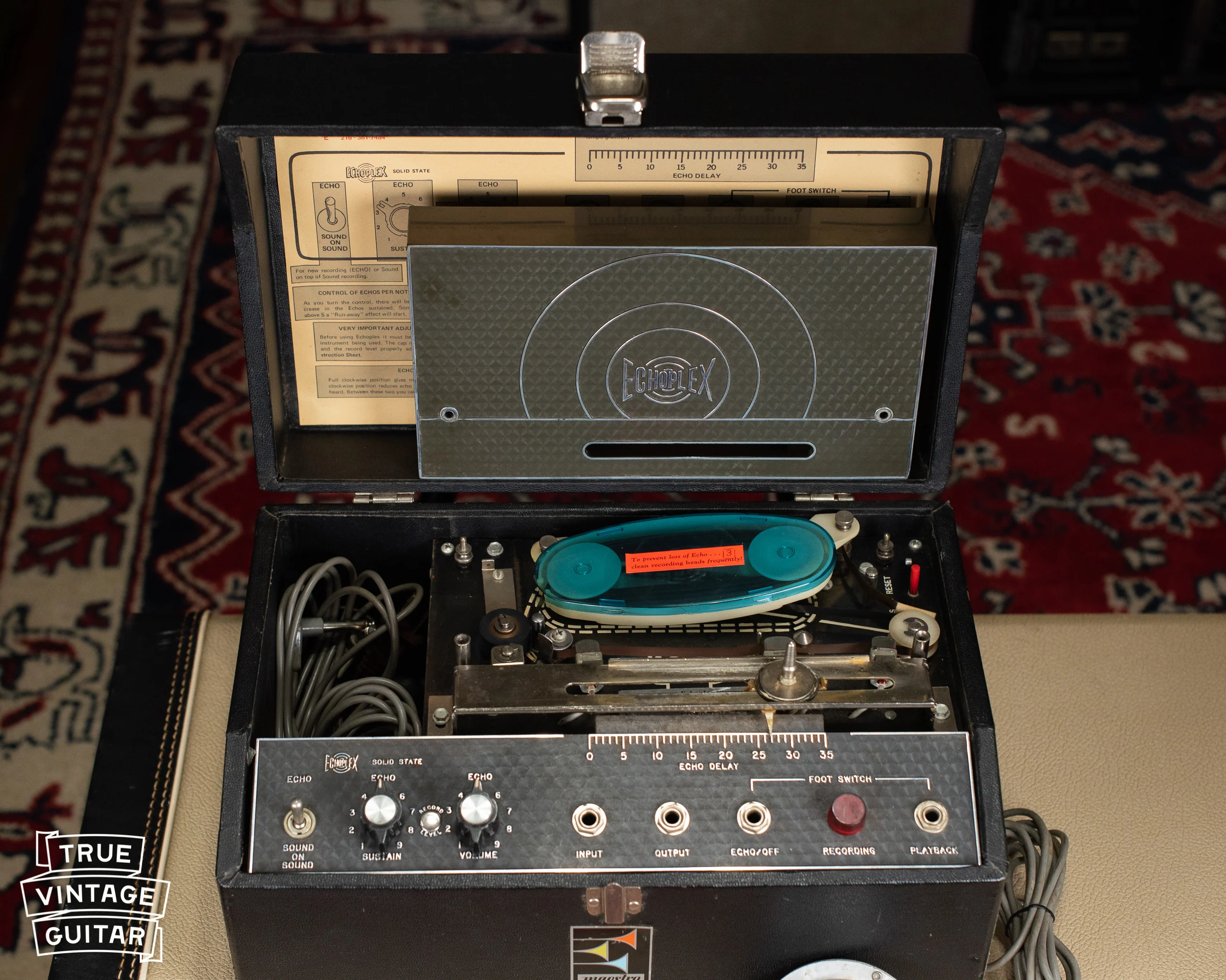 Vintage 1971 Maestro Echoplex EP-3 Black Top Tape Echo - Image 13