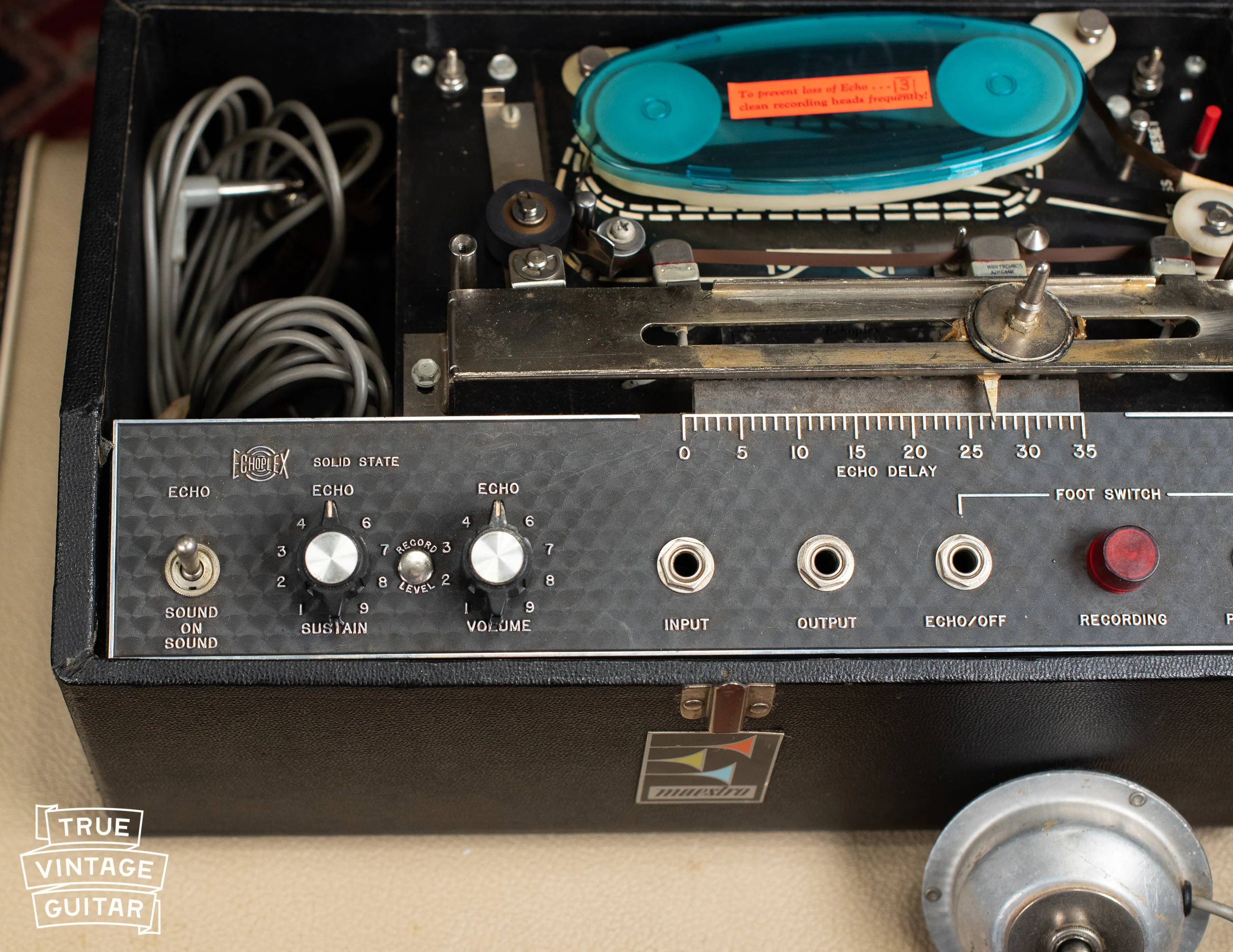 Vintage 1971 Maestro Echoplex EP-3 Black Top Tape Echo - Image 14