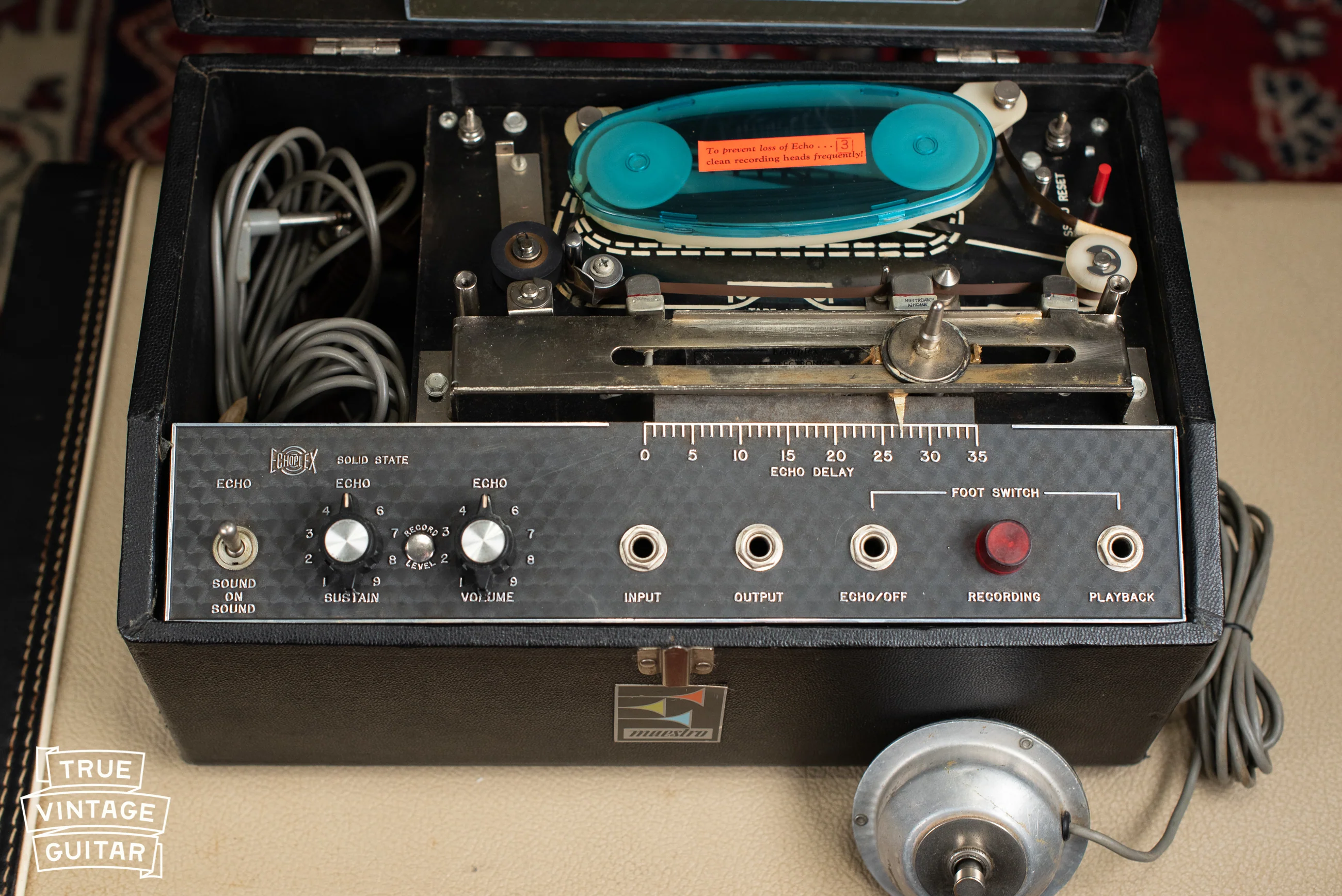 Vintage 1971 Maestro Echoplex EP-3 Black Top Tape Echo - Image 15