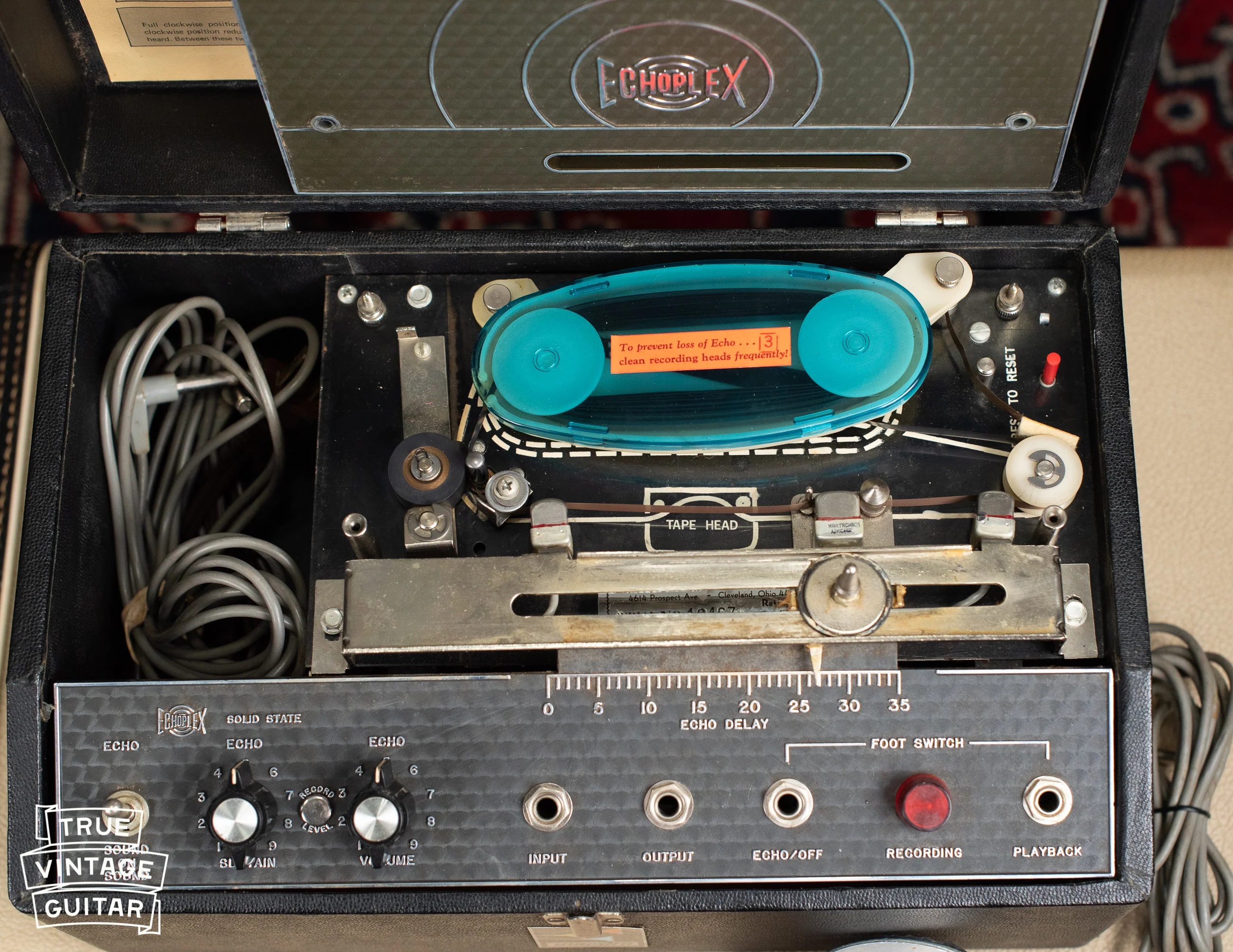 Vintage 1971 Maestro Echoplex EP-3 Black Top Tape Echo - Image 17